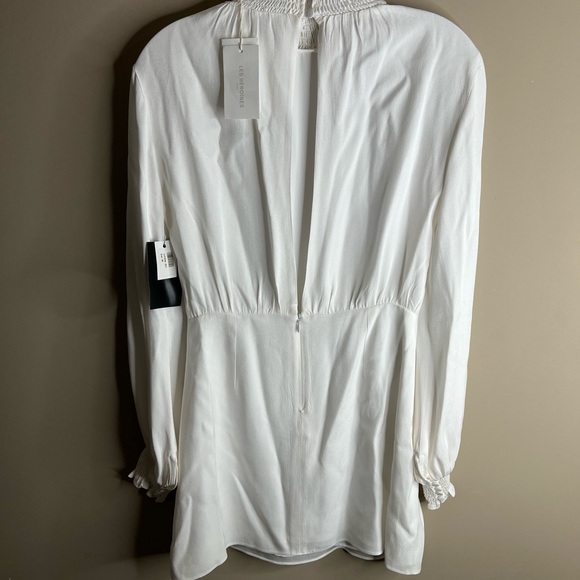 Les Hermiones paris CJ Shirred crepe mini dress size 4 - Picture 9 of 16